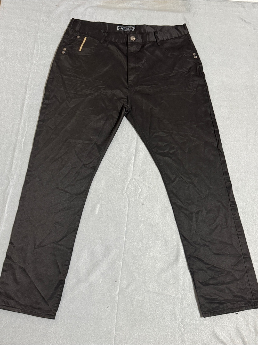 Kaalu Euro Jeans Mens 40 Black Jean Style Pants Cotton Polyester Blend